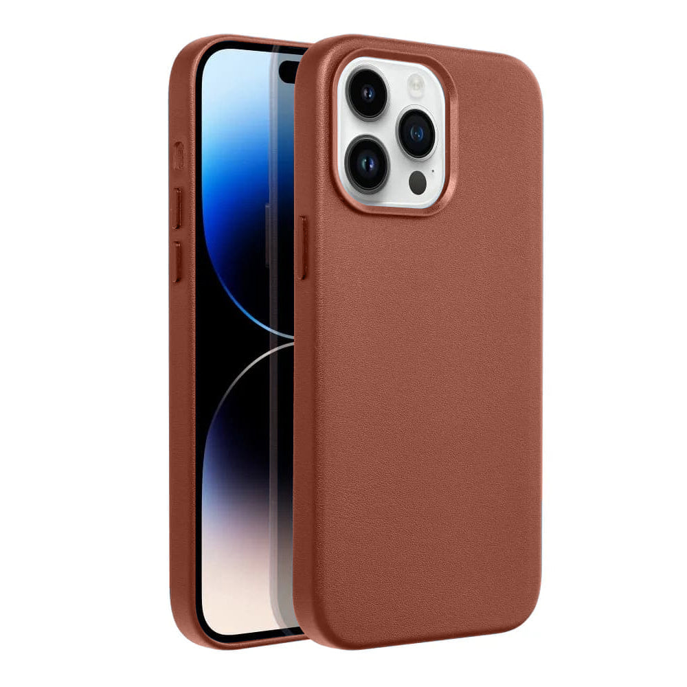Casify Leren Hoesje met MagSafe voor de iPhone 14 Pro - Omber