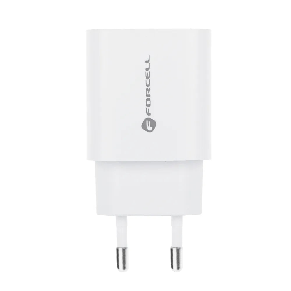Forcell Oplader - Wall Charger – 30 Watt – USB-C & USB-A – Wit