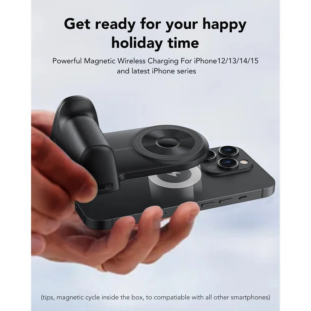 Veger Powerbank Snapcam met MagSafe – 5000 mAh – 20W – Zwart