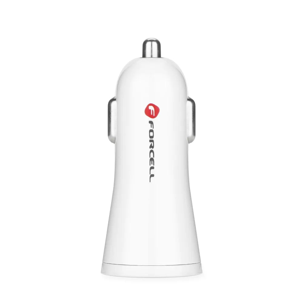 Forcell Autolader USB-A – Quick Charge 3.0 – 12/24V – 2.4A – Wit