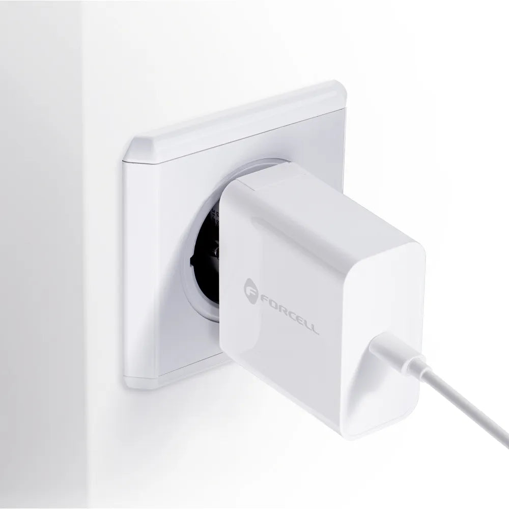 Forcell Oplader - Wall Charger – 45 Watt – USB-C – Wit
