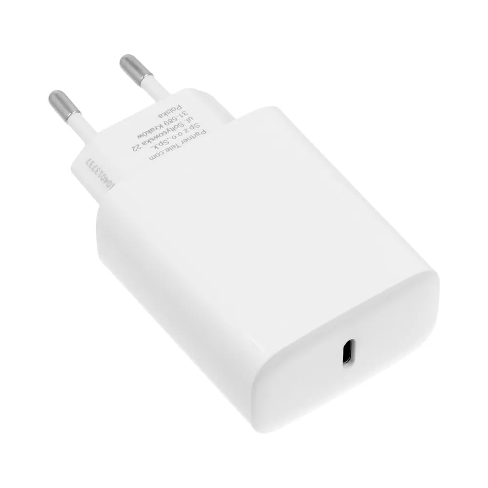 Forcell Oplader met USB-C naar USB-C kabel - 25 Watt - 1 meter - Wit