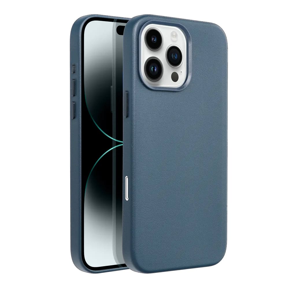 Casify Leren Hoesje met MagSafe voor de iPhone 16 Pro Max Donkerblauw