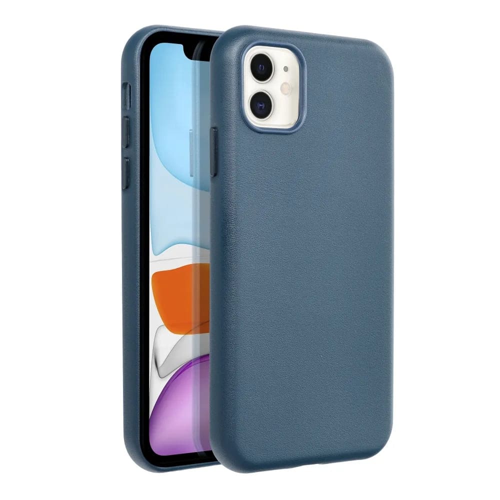 Casify Leren Hoesje met MagSafe voor iPhone 11 Donkerblauw