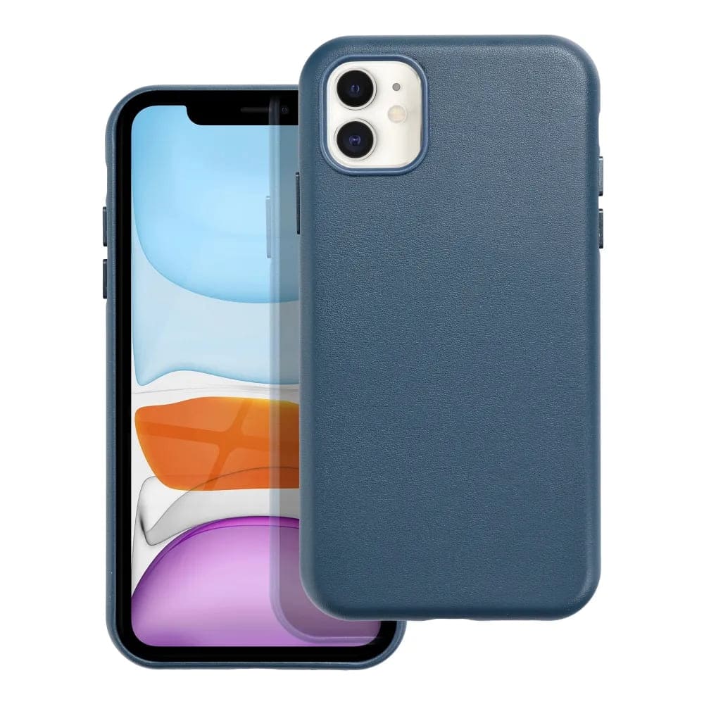 Casify Leren Hoesje met MagSafe voor iPhone 11 Donkerblauw2