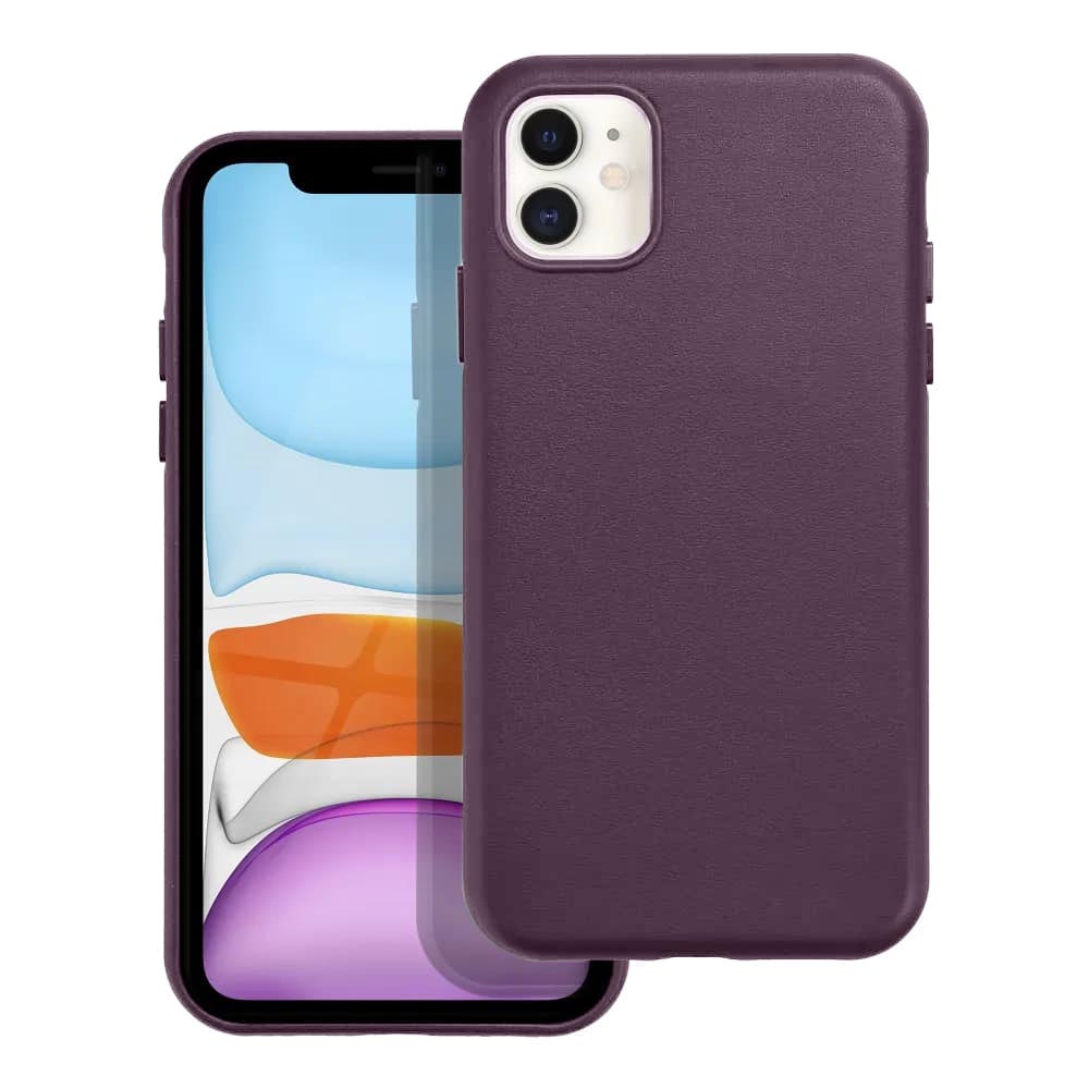 Casify Leren Hoesje met MagSafe voor iPhone 11 Donkerpaars2