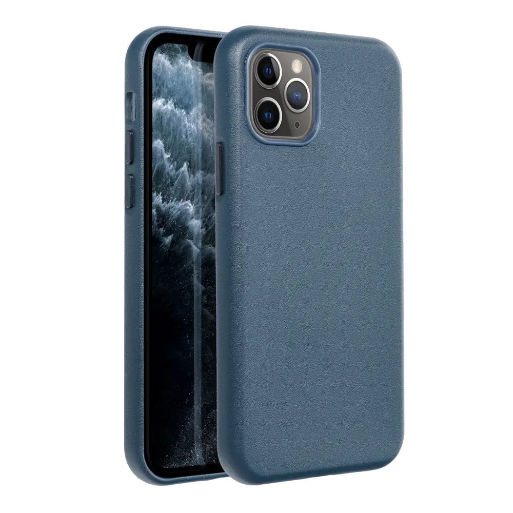 Casify Leren Hoesje met MagSafe voor iPhone 11 Pro Donkerblauw