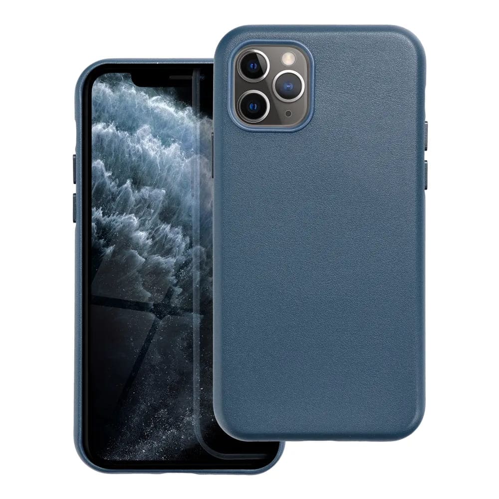 Casify Leren Hoesje met MagSafe voor iPhone 11 Pro Donkerblauw2