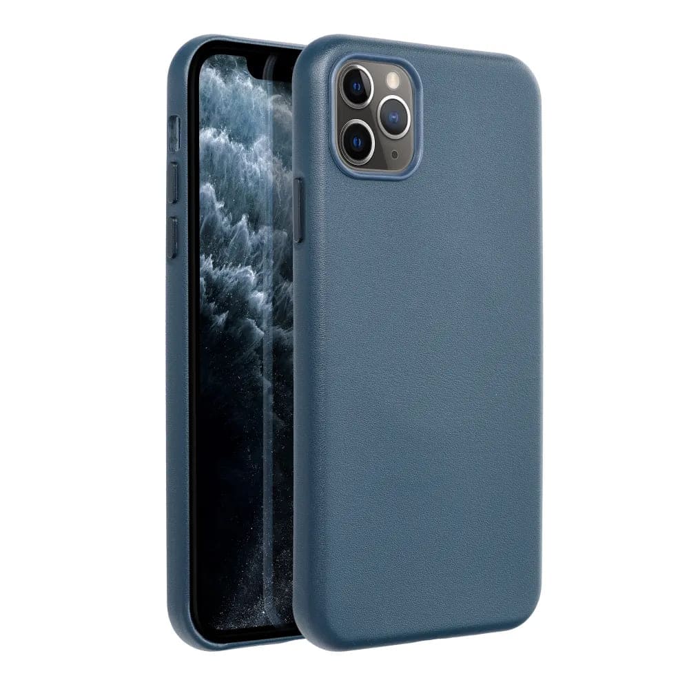 Casify Leren Hoesje met MagSafe voor iPhone 11 Pro Max Donkerblauw