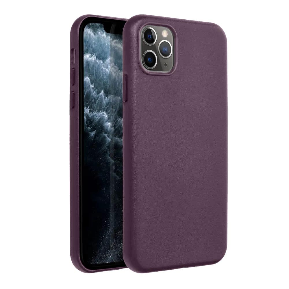 Casify Leren Hoesje met MagSafe voor iPhone 11 Pro Max Donkerpaars