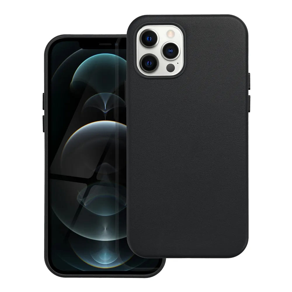 Casify Leren Hoesje met MagSafe voor iPhone 12 Pro Zwart2