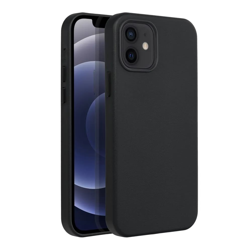 Casify Leren Hoesje met MagSafe voor iPhone 12 Zwart