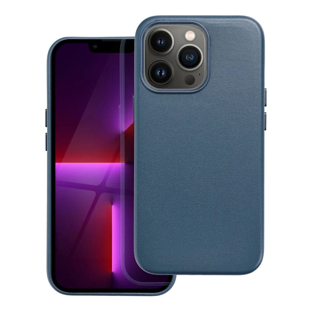 Casify Leren Hoesje met MagSafe voor iPhone 13 Pro Donkerblauw2