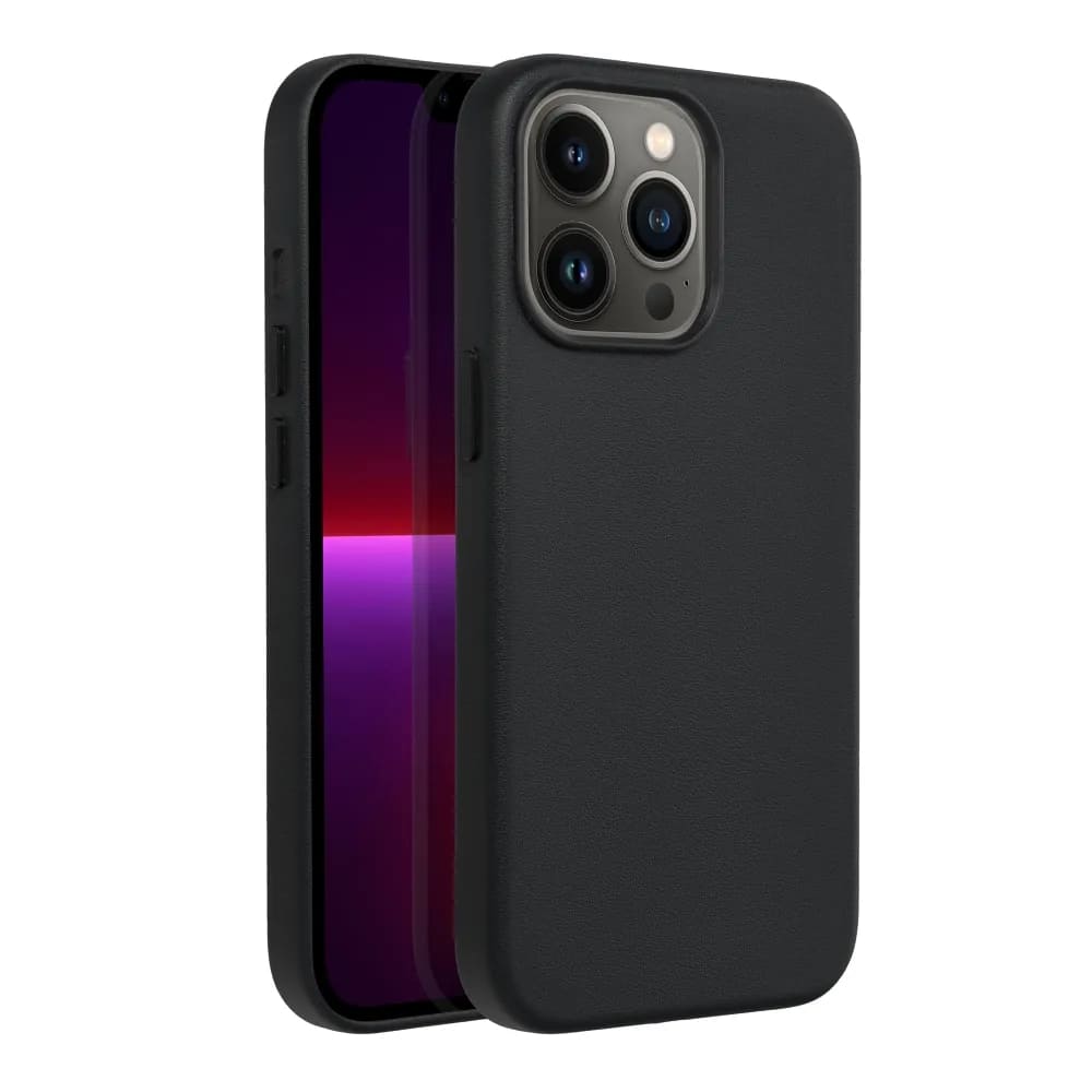 Casify Leren Hoesje met MagSafe voor iPhone 13 Pro Zwart