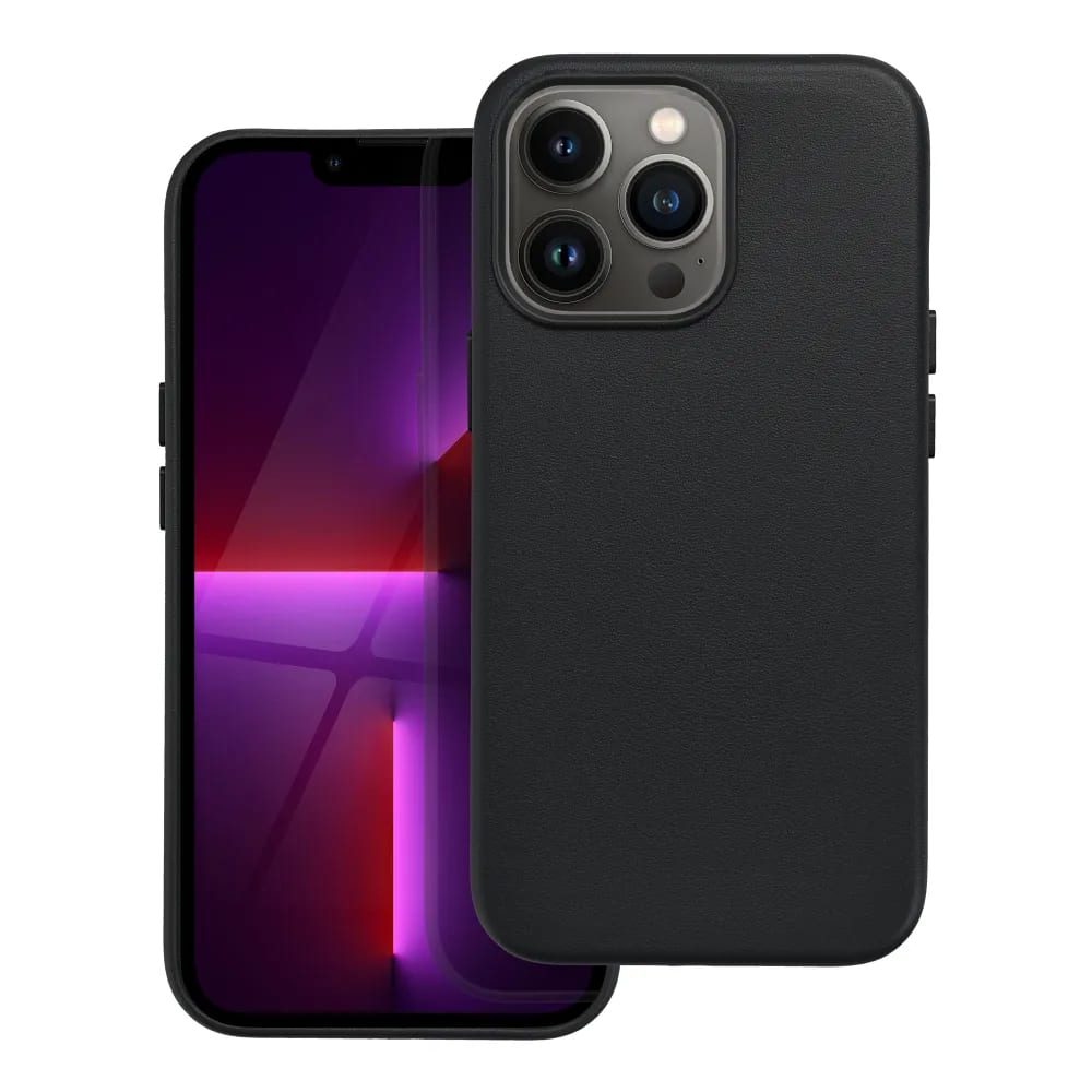 Casify Leren Hoesje met MagSafe voor iPhone 13 Pro Zwart2