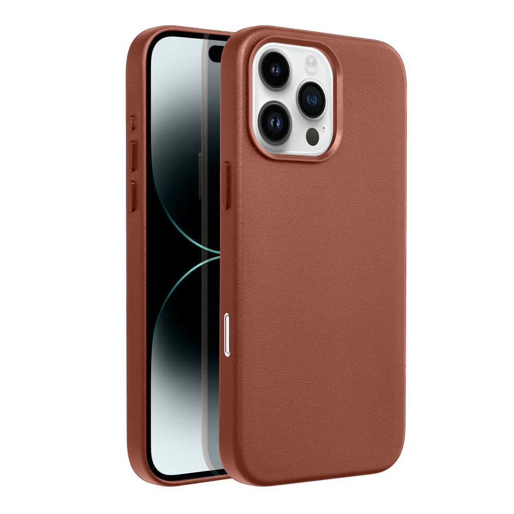 Casify Leren Hoesje met MagSafe voor de iPhone 16 Pro - Omber