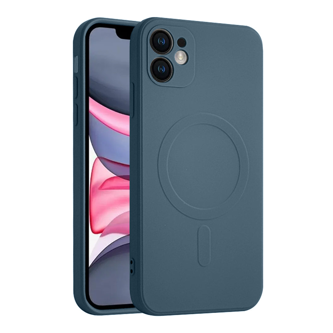 Casify Siliconen Hoesje met MagSafe voor de iPhone 11 - Blauw
