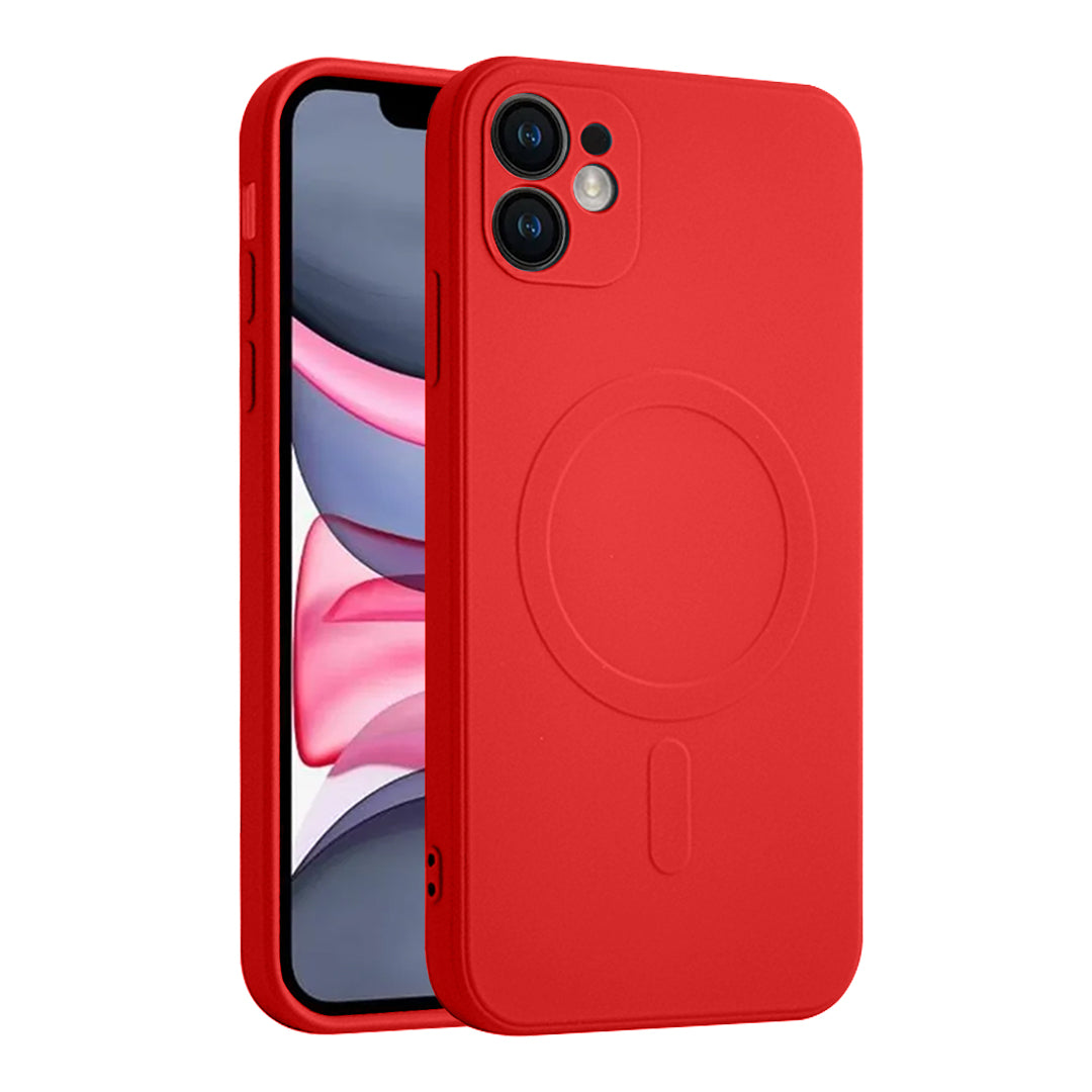 Casify Siliconen Hoesje met MagSafe voor de iPhone 11 - Rood