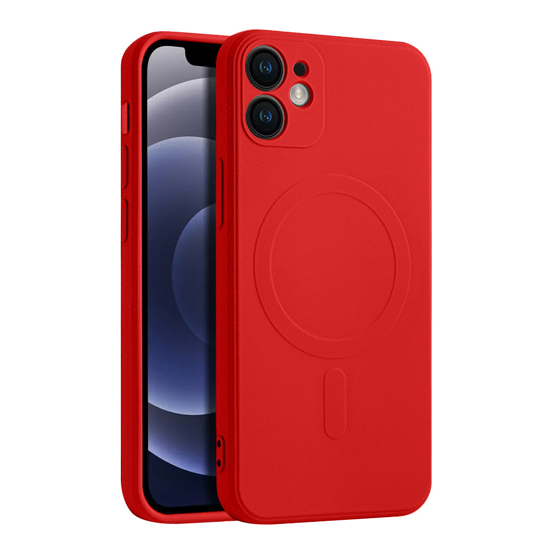 Casify Siliconen Hoesje met MagSafe voor de iPhone 12 - Rood