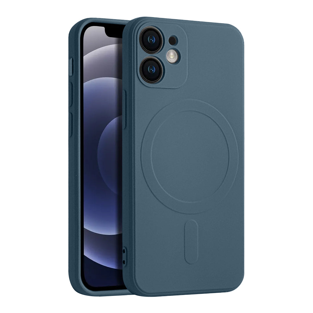 Casify Siliconen Hoesje met MagSafe voor de iPhone 12 Mini - Blauw