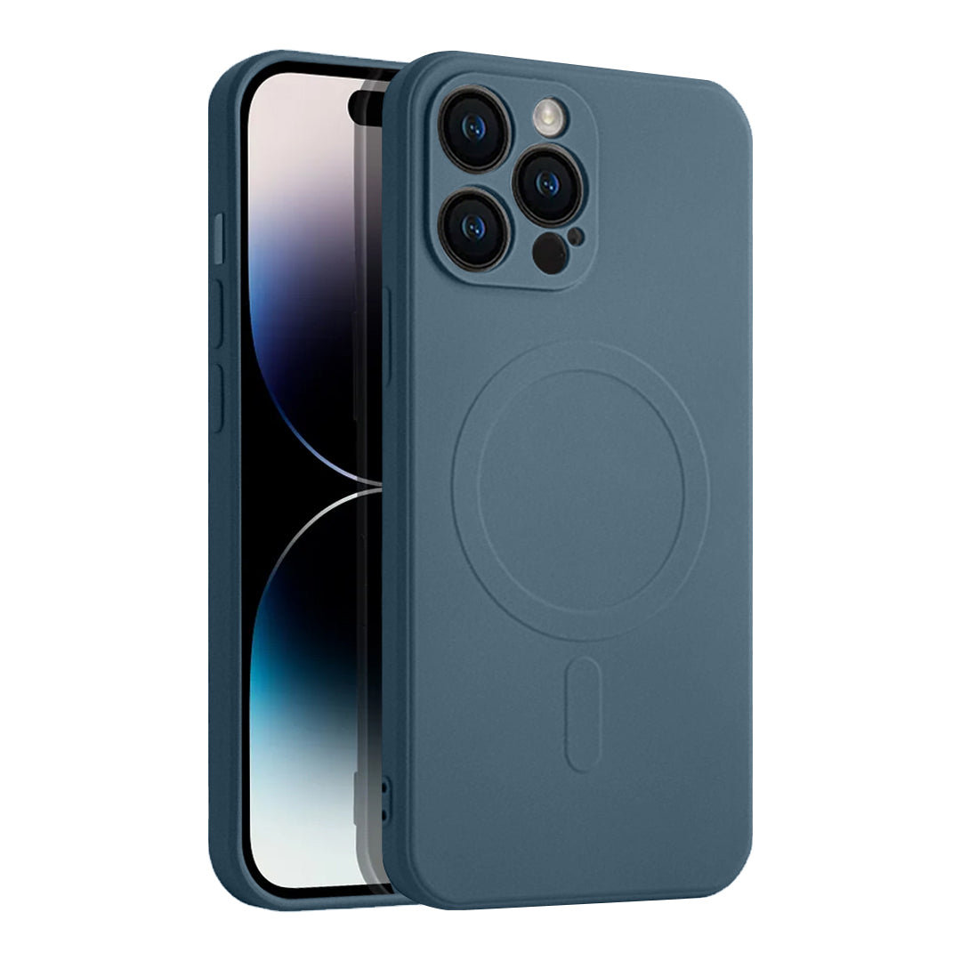 Casify Siliconen Hoesje met MagSafe voor de iPhone 12 Pro - Blauw