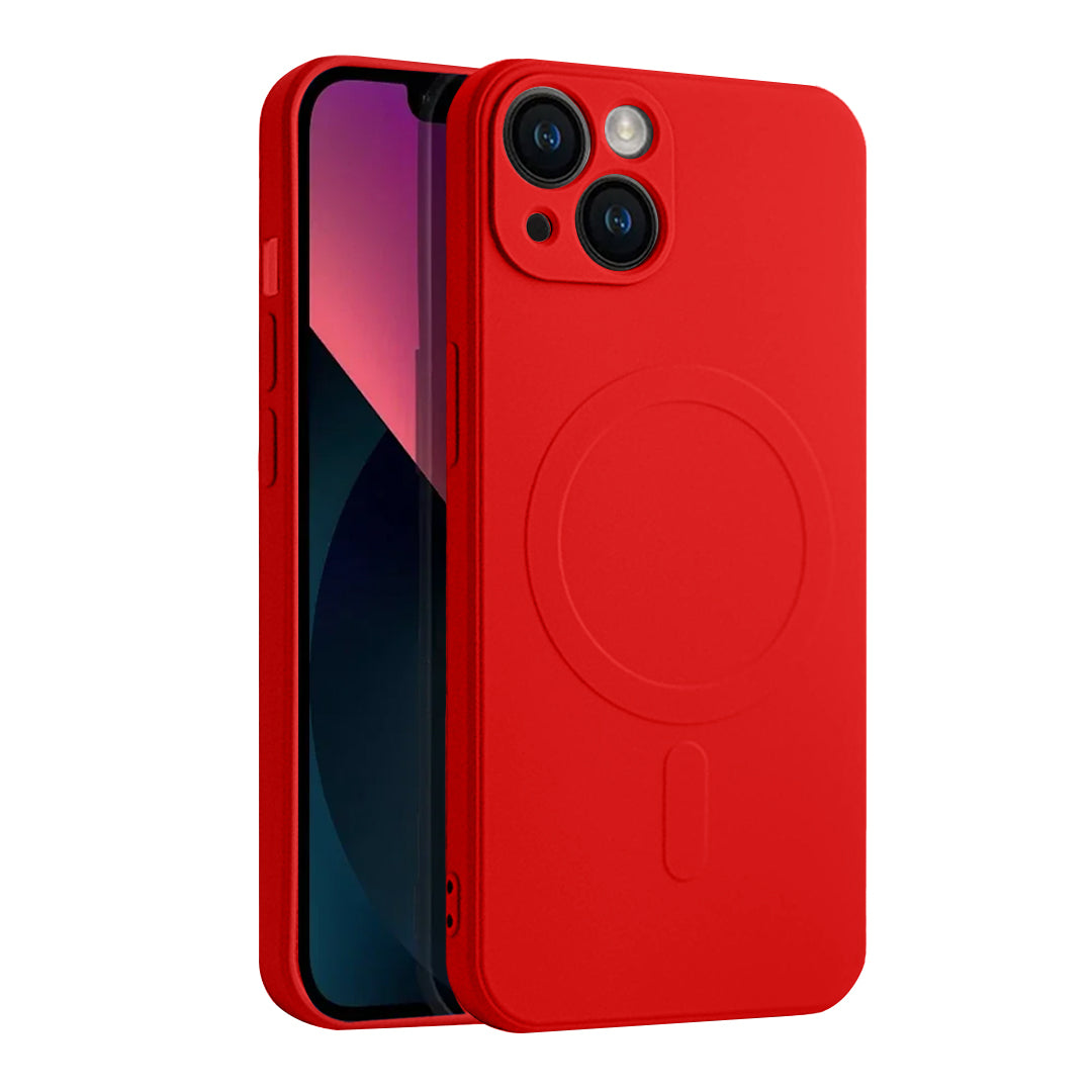 Casify Siliconen Hoesje met MagSafe voor de iPhone 13 - Rood