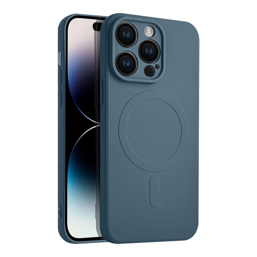 Casify Siliconen Hoesje met MagSafe voor de iPhone 14 Pro - Blauw