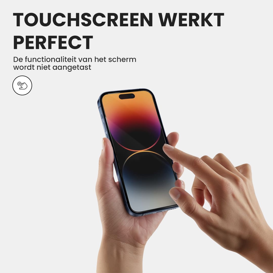 Casify Gehard Glas Full Cover Screenprotector met installatiekit voor de iPhone 15 Plus / 16 Plus