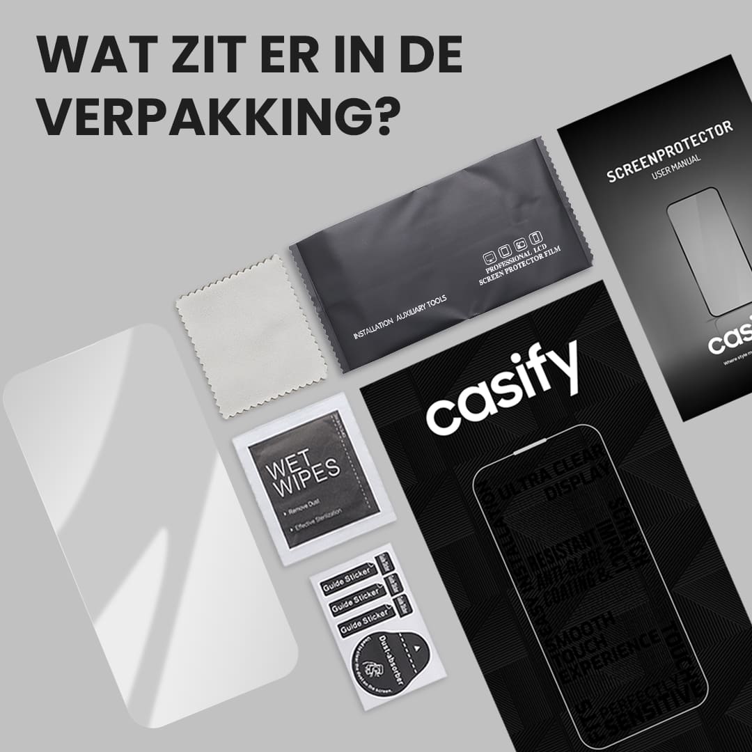 Casify Gehard Glas Screenprotector voor de iPhone 16 Pro Max