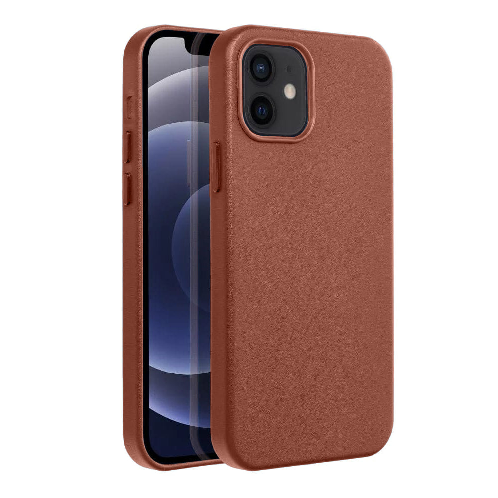 Casify Leren Hoesje met MagSafe voor de iPhone 12/12 Pro - Omber