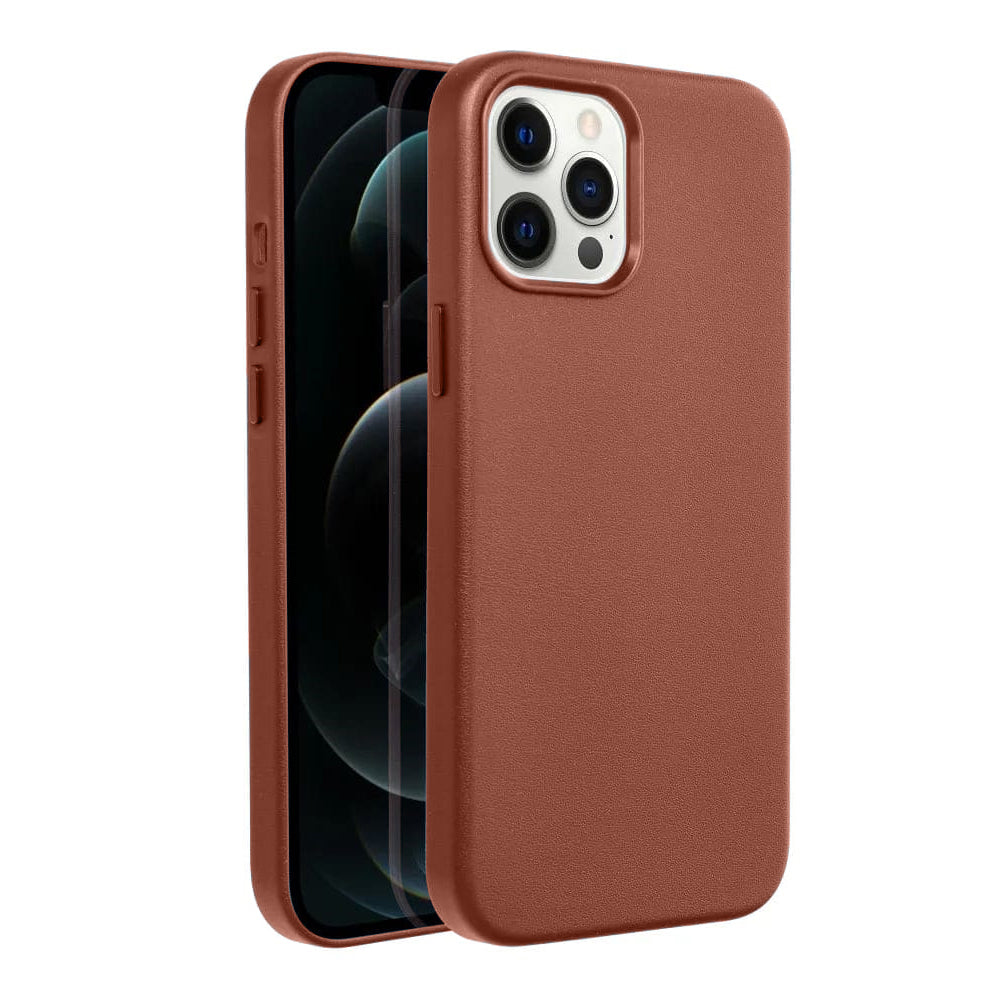 Casify Leren Hoesje met MagSafe voor de iPhone 12 Pro Max - Omber
