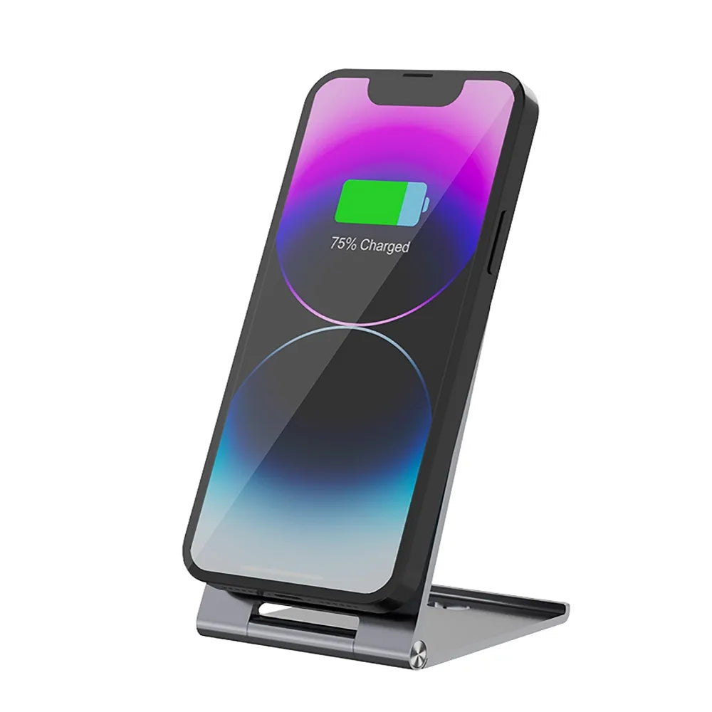 Forcell Flip Charge Qi2 Wireless Charger met MagSafe – USB-C – Draadloze Oplader – 15W – Zilver