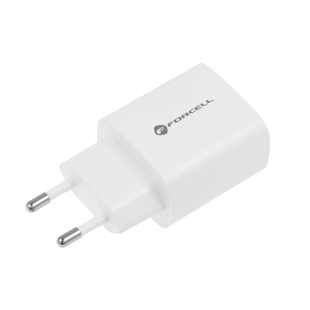 Forcell Oplader - Wall Charger – 30 Watt – USB-C & USB-A – Wit
