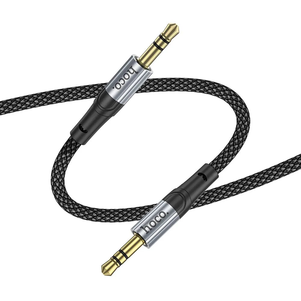 Hoco AUX kabel 3,5 mm Jack – Audio kabel Male to Male – 1 meter – Zwart