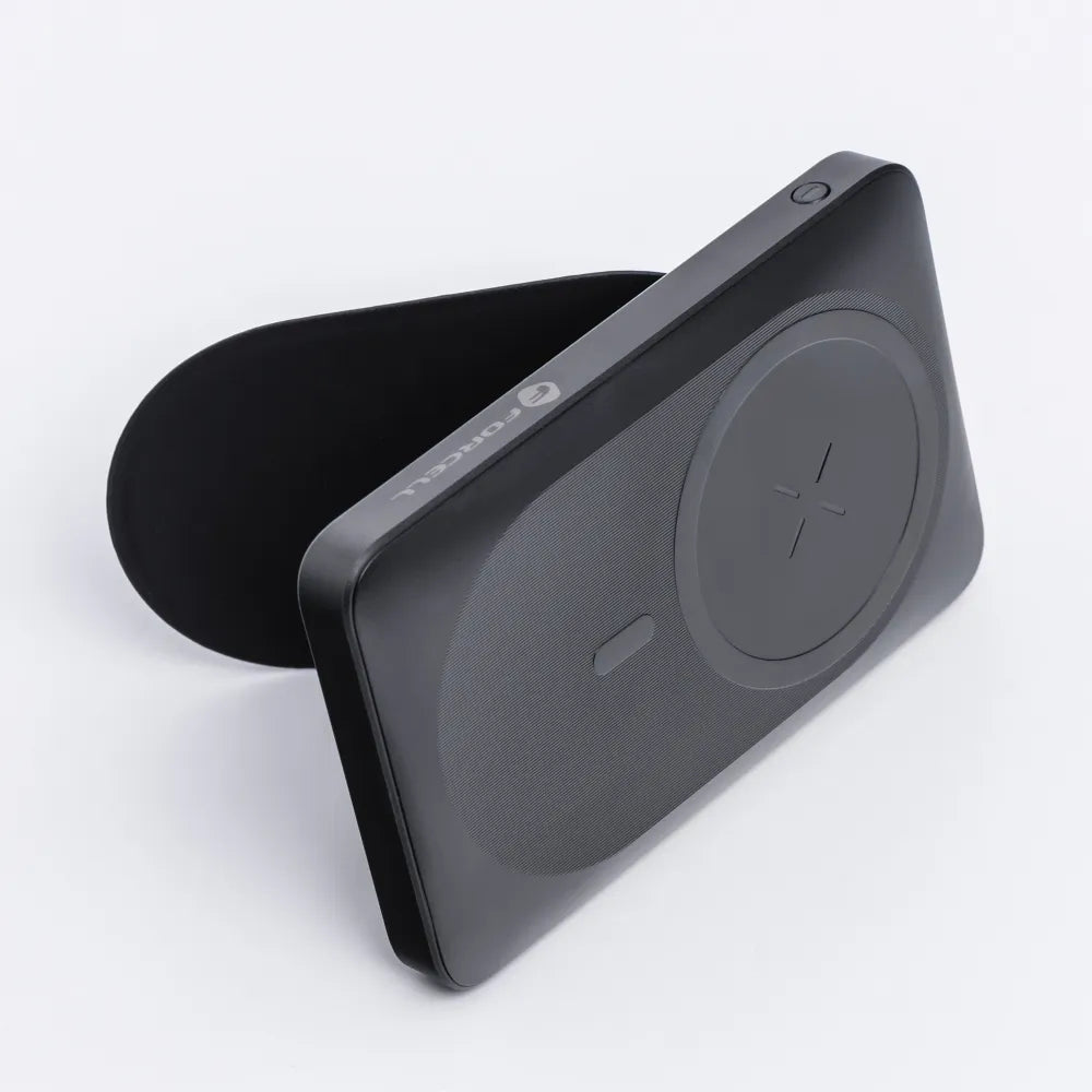 Forcell MagStand Powerbank met Standaard en MagSafe – 10.000 mAh – 20W – Zwart