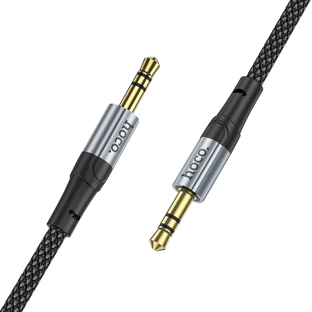 Hoco AUX kabel 3,5 mm Jack – Audio kabel Male to Male – 1 meter – Zwart