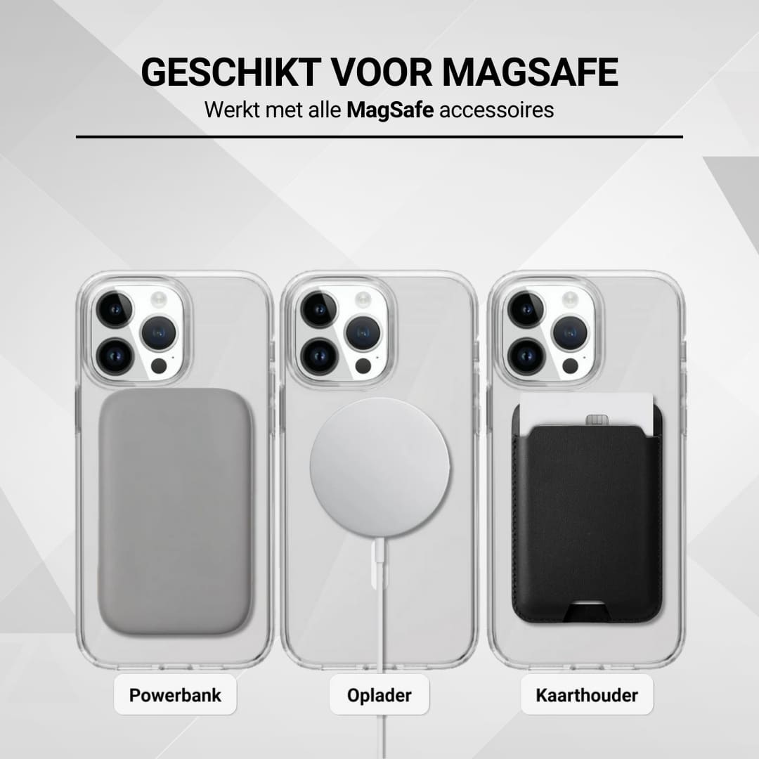 Casify Doorzichtig Hoesje met MagSafe voor iPhone Transparant 4