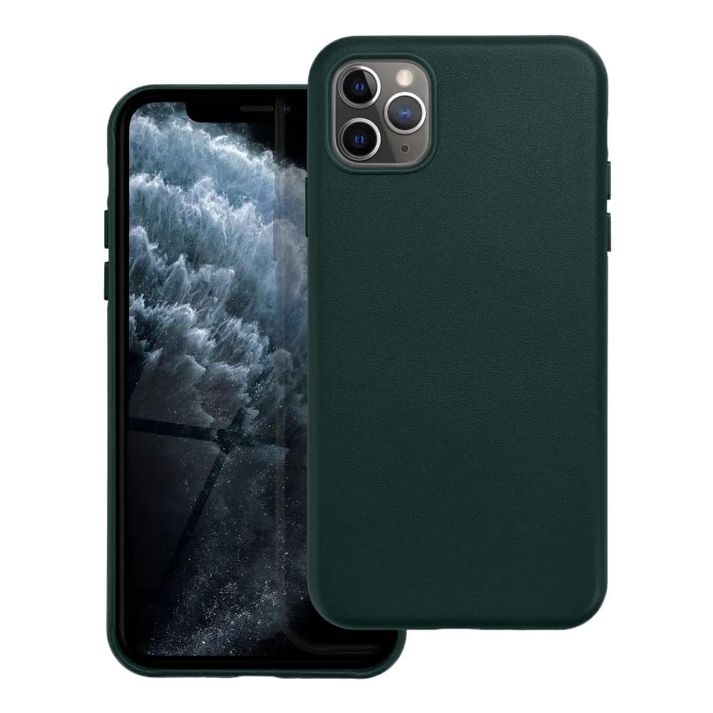 Casify Leren Hoesje met MagSafe voor iPhone 11 Pro Max Bosgroen2