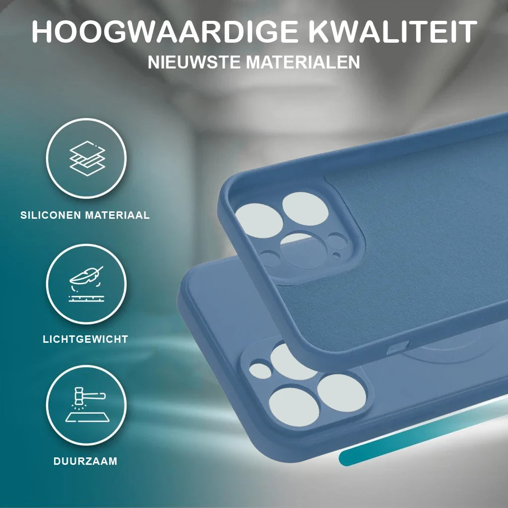 Casify Siliconen Hoesje met MagSafe Blauw5