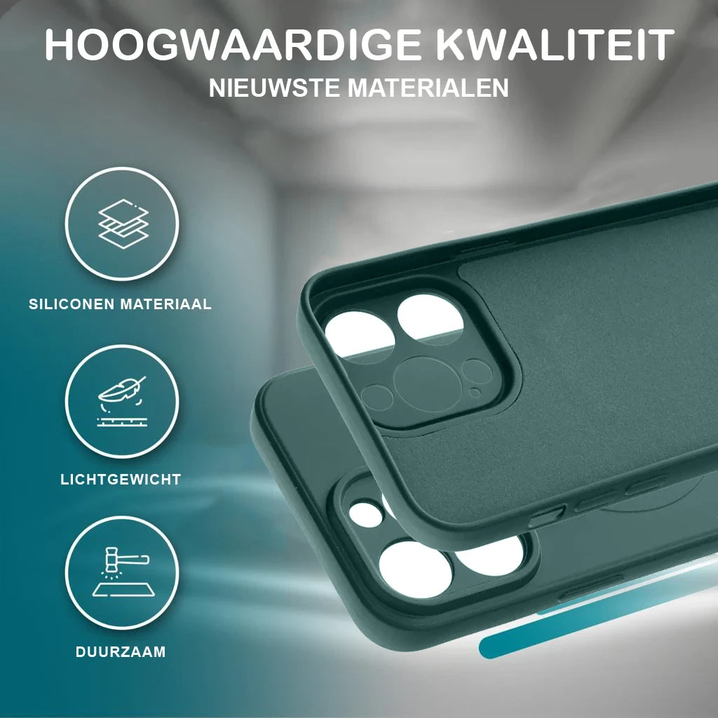 Casify Siliconen Hoesje met MagSafe Legergroen5