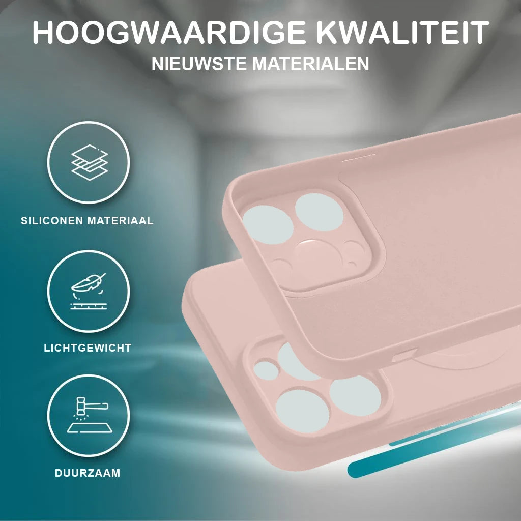 Casify Siliconen Hoesje met MagSafe Roze5