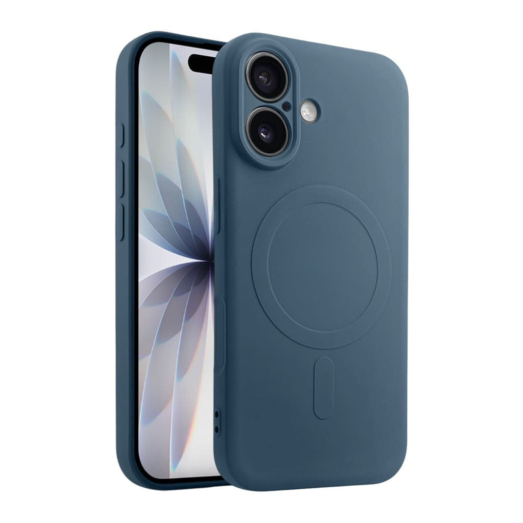 Casify Siliconen Hoesje met MagSafe voor de iPhone 17 - Blauw