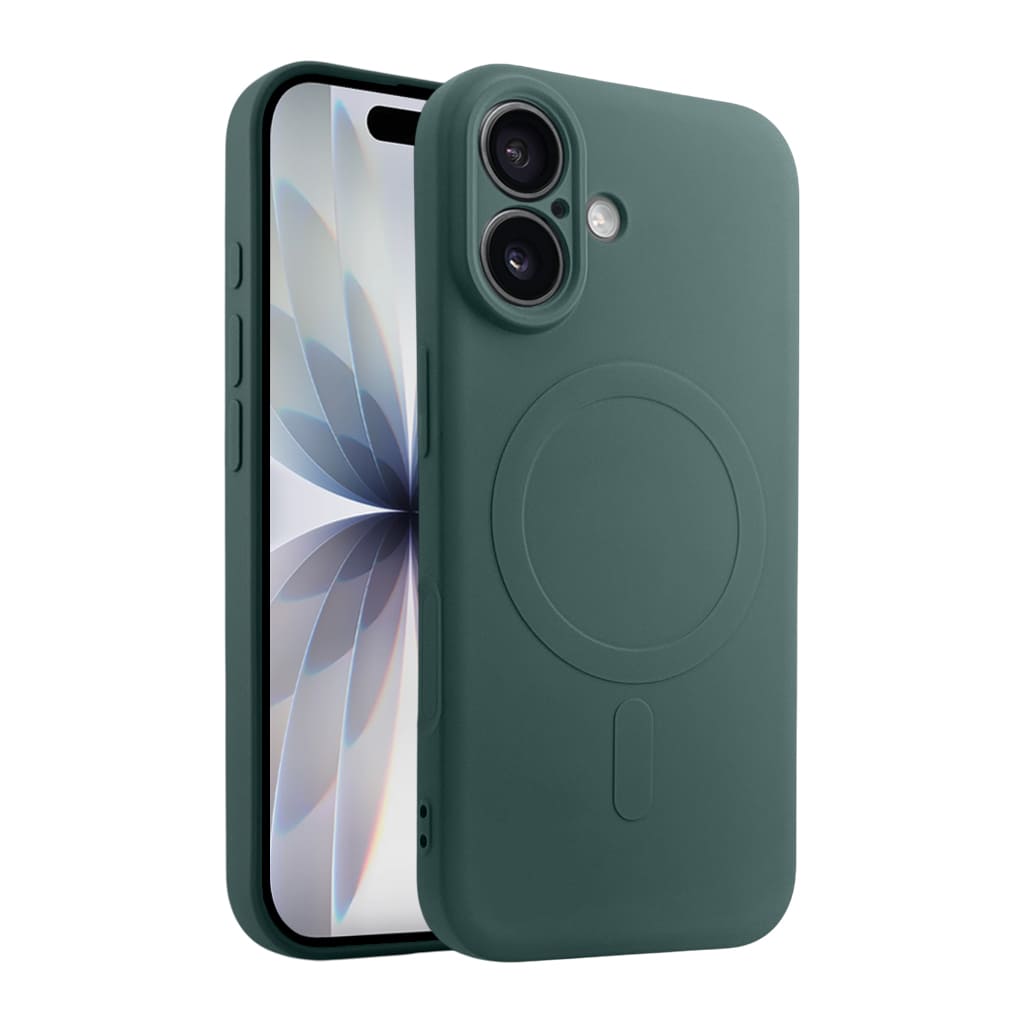 Casify Siliconen Hoesje met MagSafe voor de iPhone 17 - Legergroen