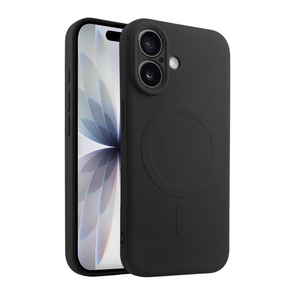 Casify Siliconen Hoesje met MagSafe voor de iPhone 17 - Zwart