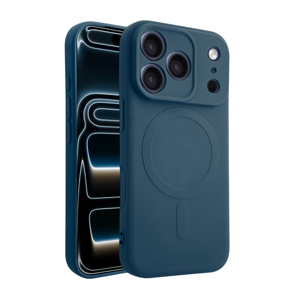 Casify Siliconen Hoesje met MagSafe voor de iPhone 17 Pro - Blauw
