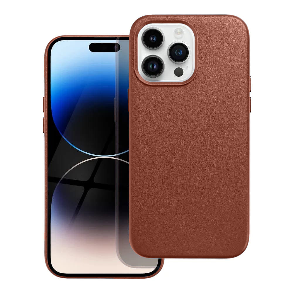 Casify Leren Hoesje met MagSafe voor de iPhone 14 Pro - Omber