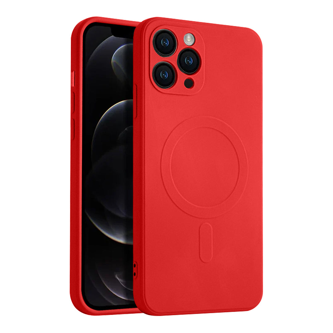 Casify Siliconen Hoesje met MagSafe voor de iPhone 11 Pro - Rood