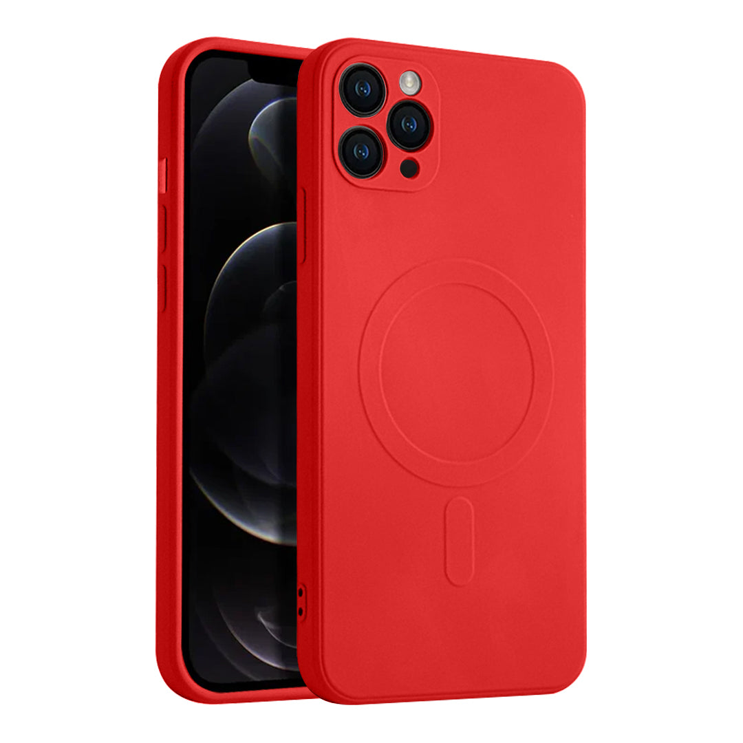 Casify Siliconen Hoesje met MagSafe voor de iPhone 11 Pro Max - Rood