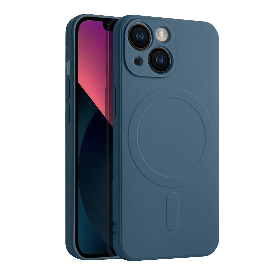 Casify Siliconen Hoesje met MagSafe voor de iPhone 13 Mini - Blauw