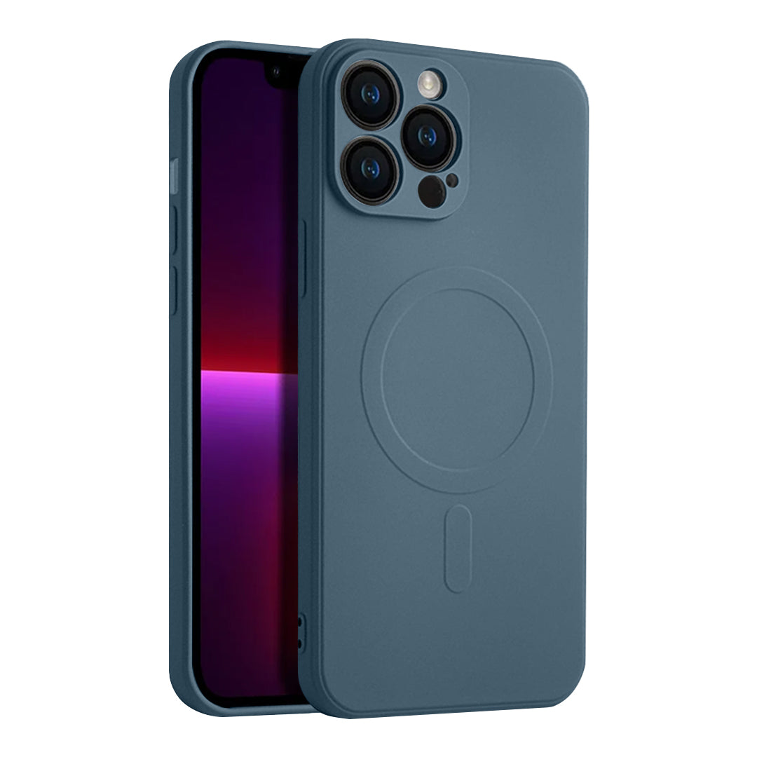Casify Silikonhülle mit MagSafe für das iPhone 13 Pro Max - Blau